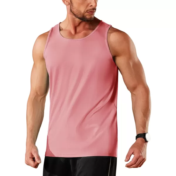 TACVASEN Men's UPF 50+ SPF Workout Sleeveless Shirts Quick Dry Muscle Shirt Lightweight Running Tank Tops