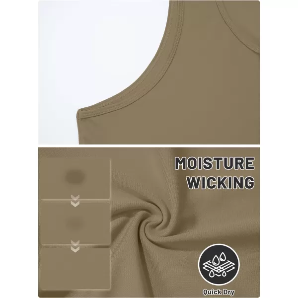 TACVASEN Men's UPF 50+ SPF Workout Sleeveless Shirts Quick Dry Muscle Shirt Lightweight Running Tank Tops