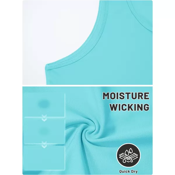TACVASEN Men's UPF 50+ SPF Workout Sleeveless Shirts Quick Dry Muscle Shirt Lightweight Running Tank Tops