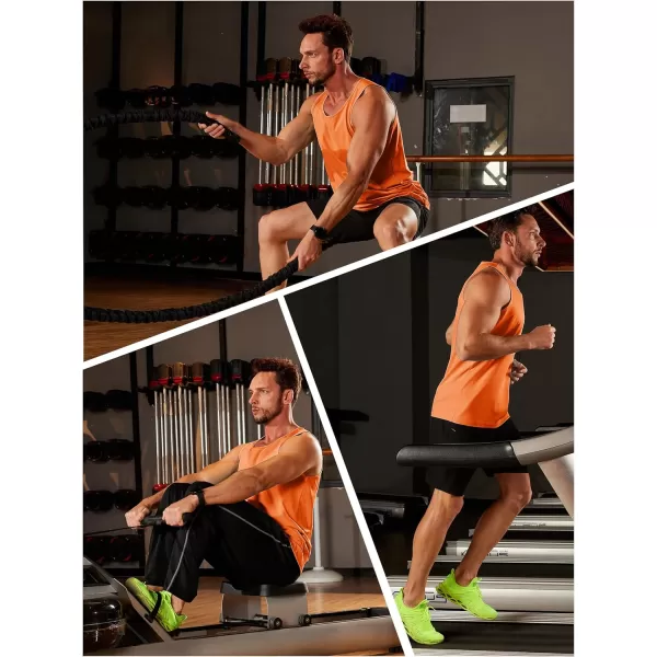 TACVASEN Men's UPF 50+ SPF Workout Sleeveless Shirts Quick Dry Muscle Shirt Lightweight Running Tank Tops