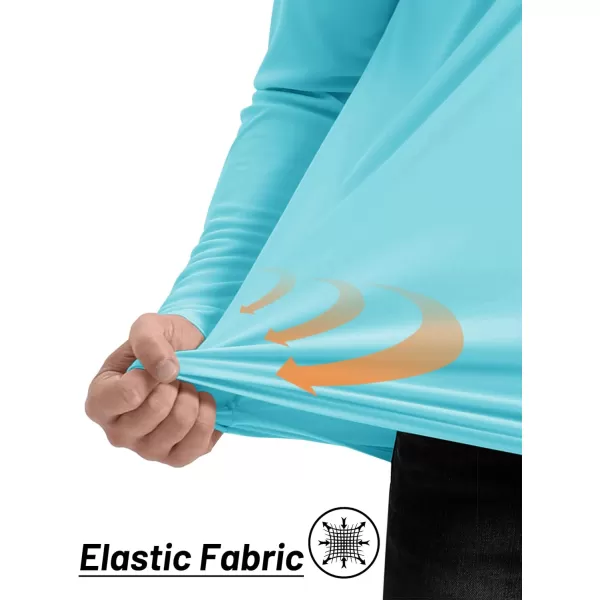 TACVASEN Men's UPF 50+ Shirts 1/4 Zip Up Sun Protection Long Sleeve Rash Guard Outdoor Hiking Fishing Running Shirts
