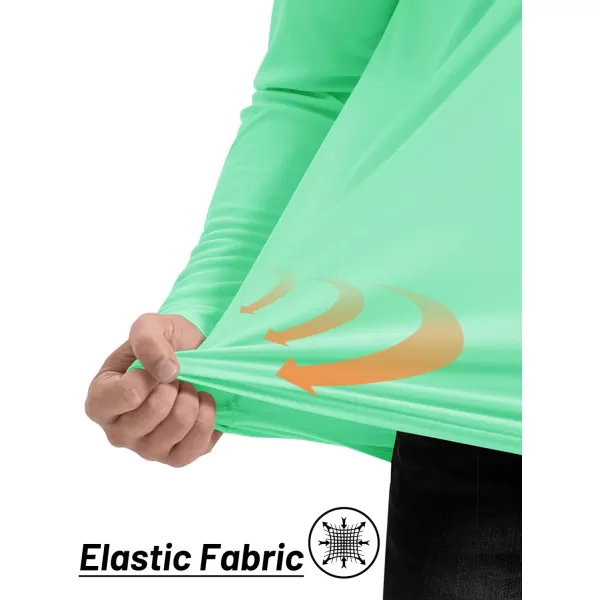 TACVASEN Men's UPF 50+ Shirts 1/4 Zip Up Sun Protection Long Sleeve Rash Guard Outdoor Hiking Fishing Running Shirts