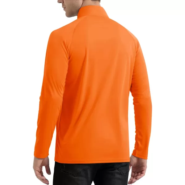 TACVASEN Men's UPF 50+ Shirts 1/4 Zip Up Sun Protection Long Sleeve Rash Guard Outdoor Hiking Fishing Running Shirts
