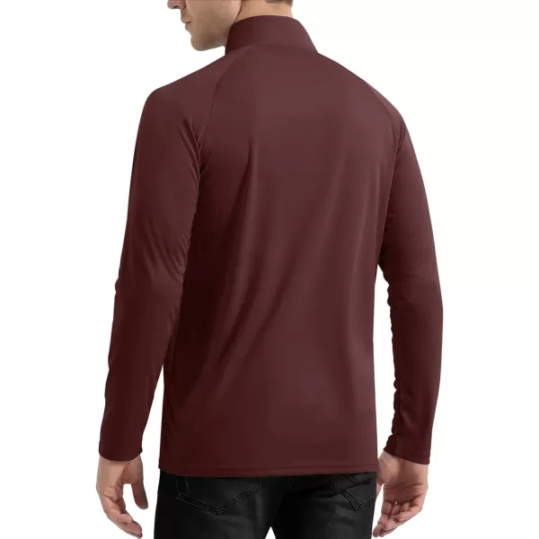 TACVASEN Men's UPF 50+ Shirts 1/4 Zip Up Sun Protection Long Sleeve Rash Guard Outdoor Hiking Fishing Running Shirts