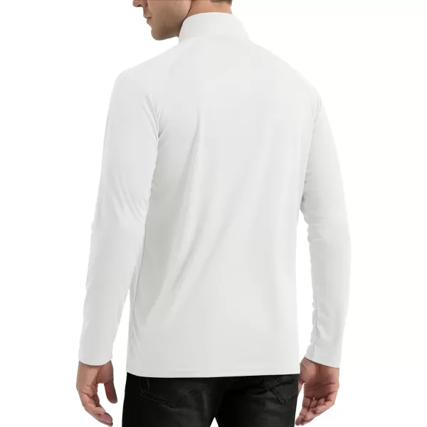 TACVASEN Men's UPF 50+ Shirts 1/4 Zip Up Sun Protection Long Sleeve Rash Guard Outdoor Hiking Fishing Running Shirts