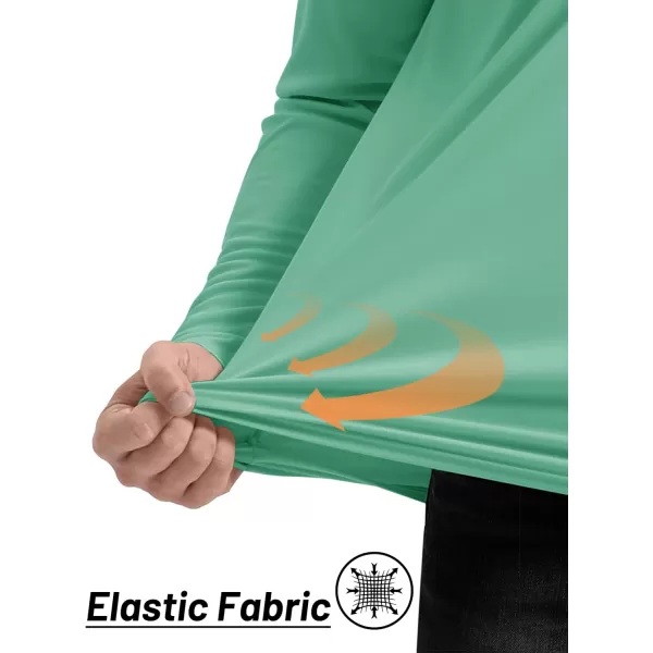 TACVASEN Men's UPF 50+ Shirts 1/4 Zip Up Sun Protection Long Sleeve Rash Guard Outdoor Hiking Fishing Running Shirts