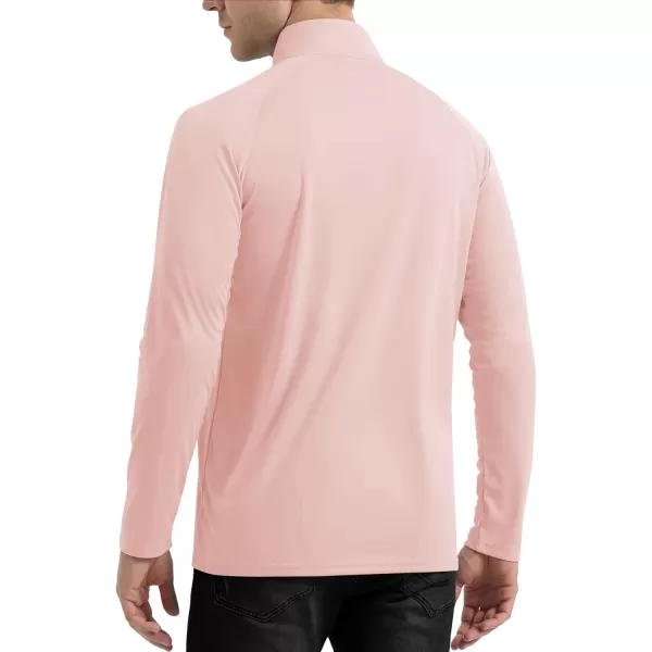 TACVASEN Men's UPF 50+ Shirts 1/4 Zip Up Sun Protection Long Sleeve Rash Guard Outdoor Hiking Fishing Running Shirts