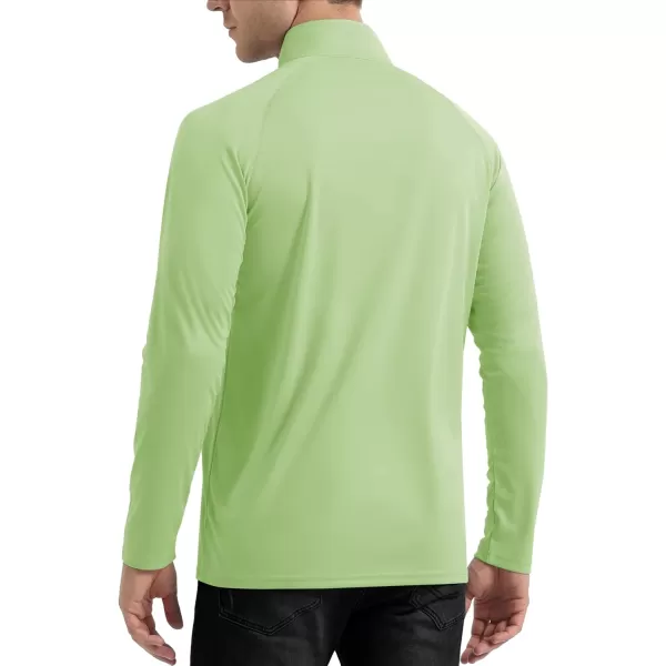 TACVASEN Men's UPF 50+ Shirts 1/4 Zip Up Sun Protection Long Sleeve Rash Guard Outdoor Hiking Fishing Running Shirts