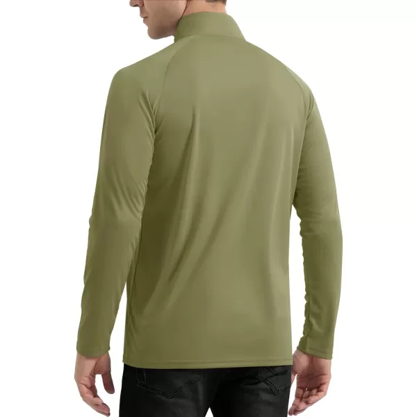TACVASEN Men's UPF 50+ Shirts 1/4 Zip Up Sun Protection Long Sleeve Rash Guard Outdoor Hiking Fishing Running Shirts