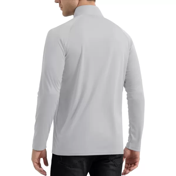TACVASEN Men's UPF 50+ Shirts 1/4 Zip Up Sun Protection Long Sleeve Rash Guard Outdoor Hiking Fishing Running Shirts