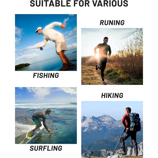 TACVASEN Men's UPF 50+ Shirts 1/4 Zip Up Sun Protection Long Sleeve Rash Guard Outdoor Hiking Fishing Running Shirts