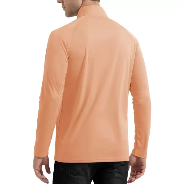 TACVASEN Men's UPF 50+ Shirts 1/4 Zip Up Sun Protection Long Sleeve Rash Guard Outdoor Hiking Fishing Running Shirts