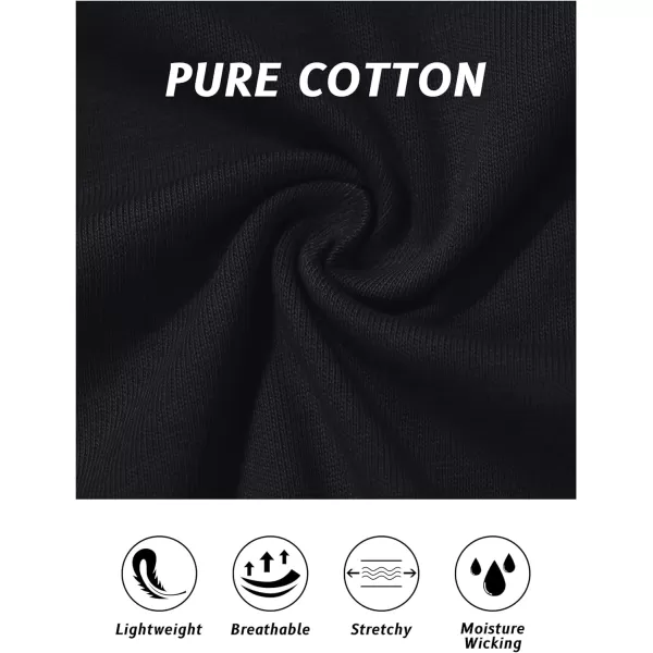 TACVASEN Women's Long Sleeve Shirt Lightweight Cotton Crewneck T-Shirts Breathable Classic-Fit Casual Tops Basic Tees