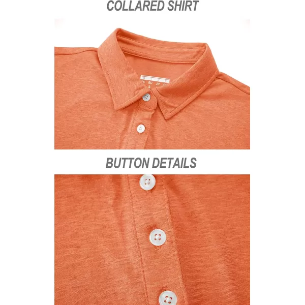 TACVASEN Women's Polo Shirts Short Sleeve T-Shirt Quick Dry Golf Shirt 4-Button Tops Sports Tennis Fitness Leisure