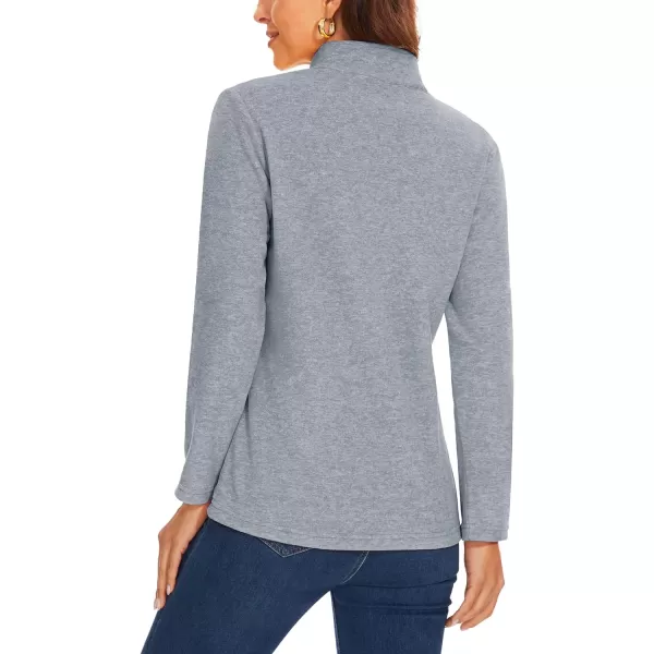 TACVASEN Women's Quarter Zip Pullover Sweatshirt Fleece Casual Long Sleeve Spring Fall Running Workout Tops