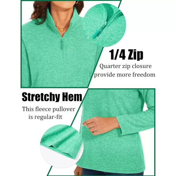 TACVASEN Women's Quarter Zip Pullover Sweatshirt Fleece Casual Long Sleeve Spring Fall Running Workout Tops