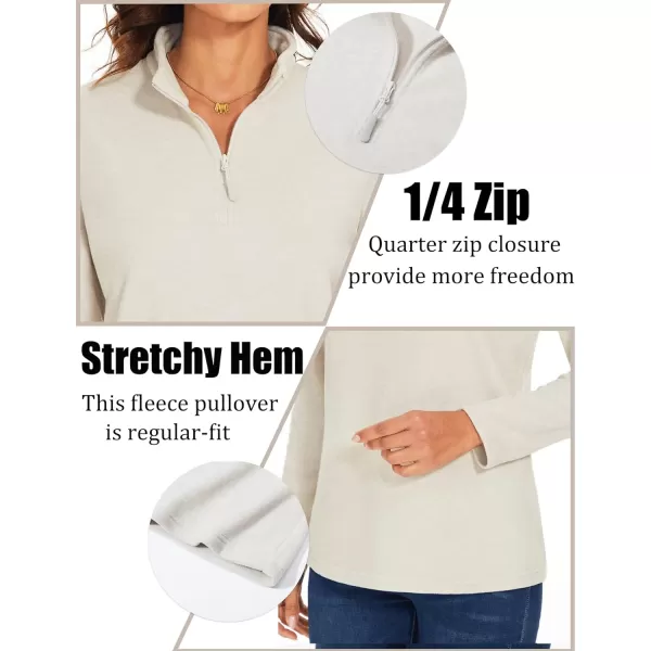 TACVASEN Women's Quarter Zip Pullover Sweatshirt Fleece Casual Long Sleeve Spring Fall Running Workout Tops