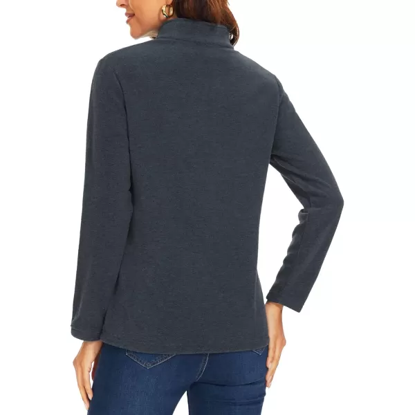 TACVASEN Women's Quarter Zip Pullover Sweatshirt Fleece Casual Long Sleeve Spring Fall Running Workout Tops