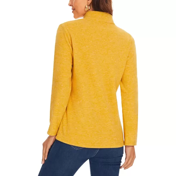 TACVASEN Women's Quarter Zip Pullover Sweatshirt Fleece Casual Long Sleeve Spring Fall Running Workout Tops