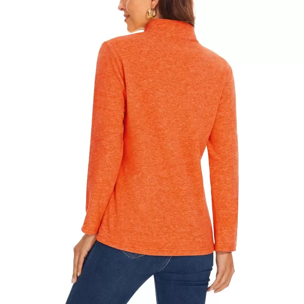 TACVASEN Women's Quarter Zip Pullover Sweatshirt Fleece Casual Long Sleeve Spring Fall Running Workout Tops