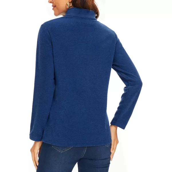 TACVASEN Women's Quarter Zip Pullover Sweatshirt Fleece Casual Long Sleeve Spring Fall Running Workout Tops