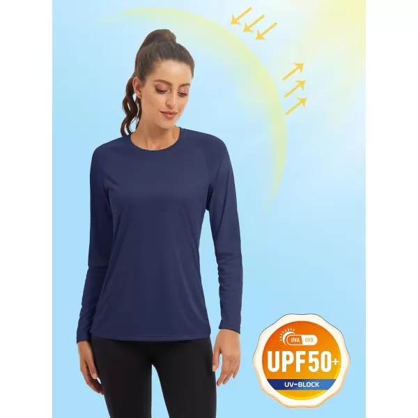 TACVASEN Women's Rash Guard Swim Shirt Sun Protection UPF 50+ Long Sleeve Sport Workout Tops