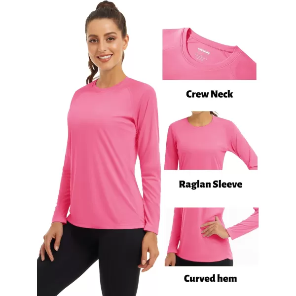 TACVASEN Women's Rash Guard Swim Shirt Sun Protection UPF 50+ Long Sleeve Sport Workout Tops