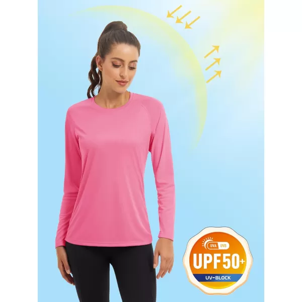 TACVASEN Women's Rash Guard Swim Shirt Sun Protection UPF 50+ Long Sleeve Sport Workout Tops