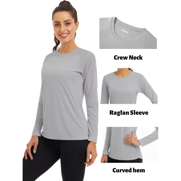 TACVASEN Women's Rash Guard Swim Shirt Sun Protection UPF 50+ Long Sleeve Sport Workout Tops