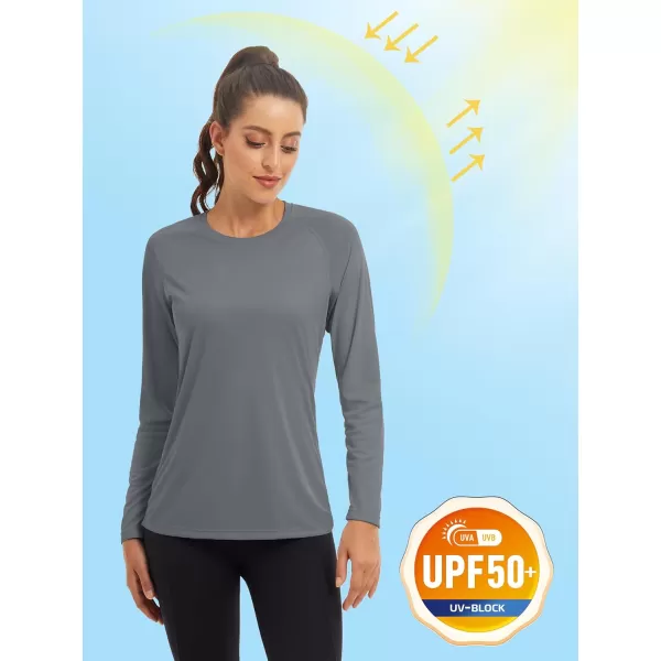 TACVASEN Women's Rash Guard Swim Shirt Sun Protection UPF 50+ Long Sleeve Sport Workout Tops