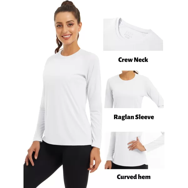 TACVASEN Women's Rash Guard Swim Shirt Sun Protection UPF 50+ Long Sleeve Sport Workout Tops