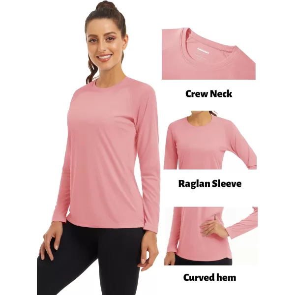 TACVASEN Women's Rash Guard Swim Shirt Sun Protection UPF 50+ Long Sleeve Sport Workout Tops