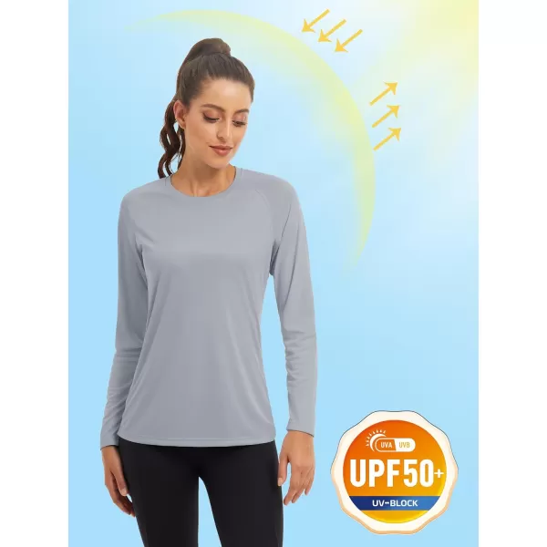 TACVASEN Women's Rash Guard Swim Shirt Sun Protection UPF 50+ Long Sleeve Sport Workout Tops
