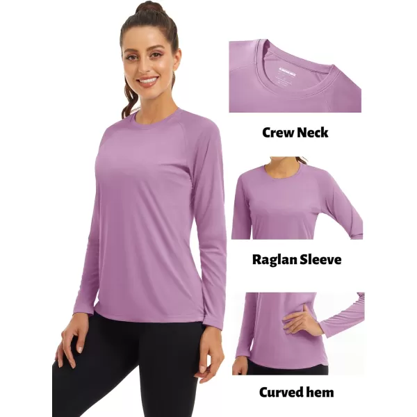 TACVASEN Women's Rash Guard Swim Shirt Sun Protection UPF 50+ Long Sleeve Sport Workout Tops