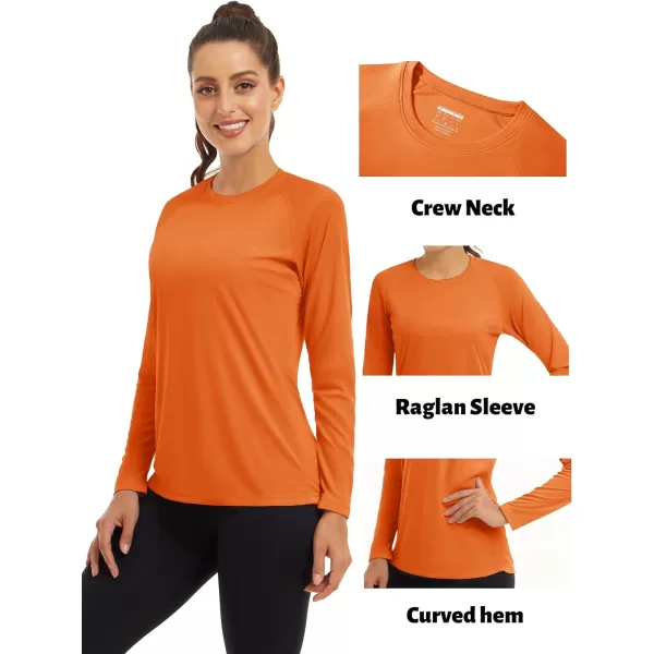 TACVASEN Women's Rash Guard Swim Shirt Sun Protection UPF 50+ Long Sleeve Sport Workout Tops