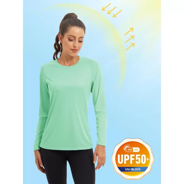 TACVASEN Women's Rash Guard Swim Shirt Sun Protection UPF 50+ Long Sleeve Sport Workout Tops