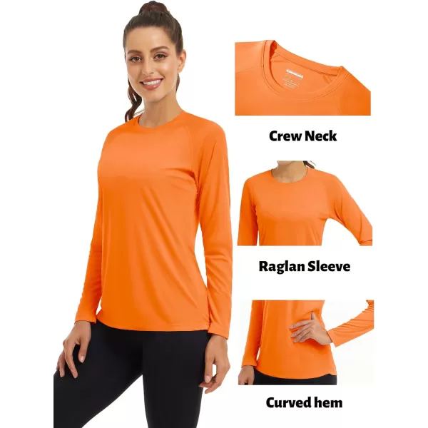 TACVASEN Women's Rash Guard Swim Shirt Sun Protection UPF 50+ Long Sleeve Sport Workout Tops