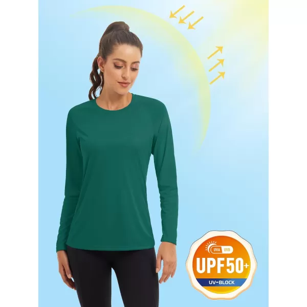 TACVASEN Women's Rash Guard Swim Shirt Sun Protection UPF 50+ Long Sleeve Sport Workout Tops