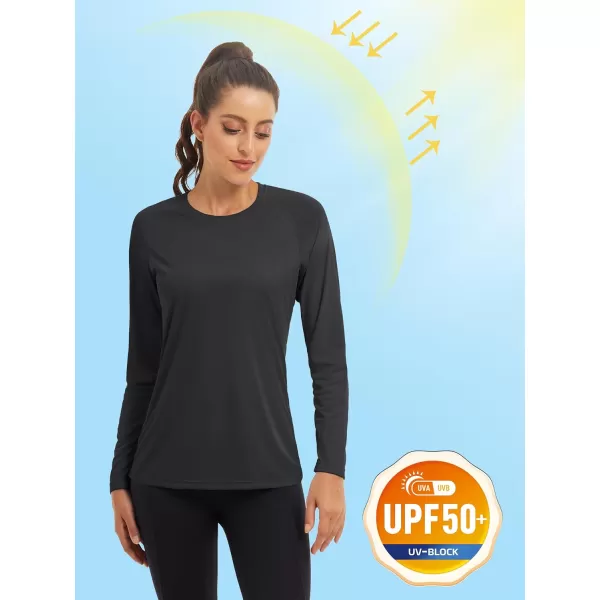 TACVASEN Women's Rash Guard Swim Shirt Sun Protection UPF 50+ Long Sleeve Sport Workout Tops