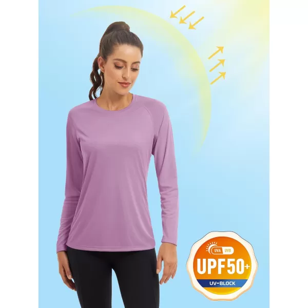 TACVASEN Women's Rash Guard Swim Shirt Sun Protection UPF 50+ Long Sleeve Sport Workout Tops