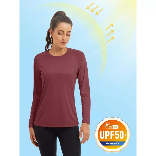 TACVASEN Women's Rash Guard Swim Shirt Sun Protection UPF 50+ Long Sleeve Sport Workout Tops