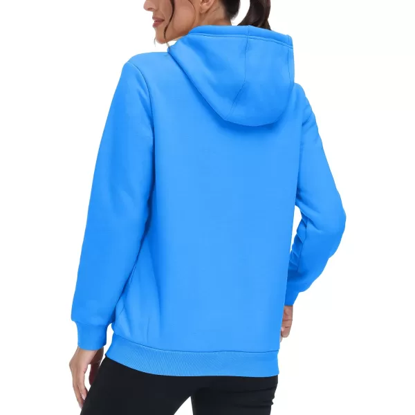 TACVASEN Women's Sherpa Lined Pullover Hoodies Cotton Fleece Sweatshirt Active Hooded With Pockets Casual Classic Tops