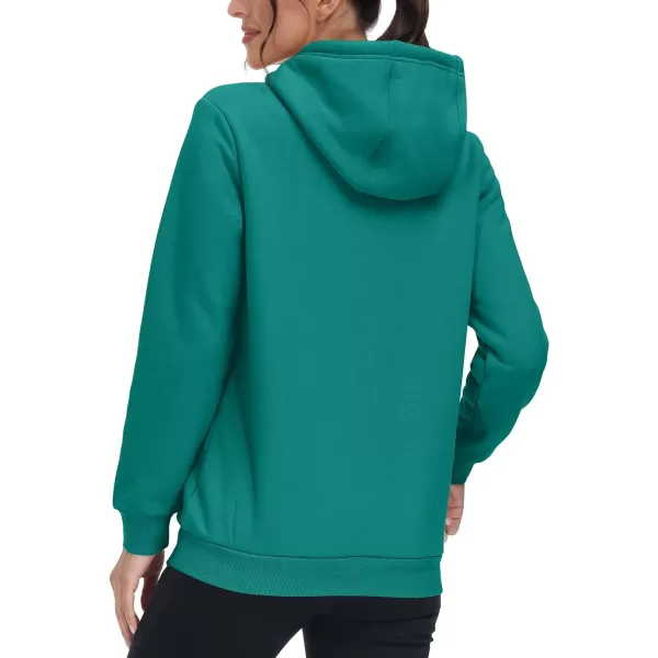 TACVASEN Women's Sherpa Lined Pullover Hoodies Cotton Fleece Sweatshirt Active Hooded With Pockets Casual Classic Tops
