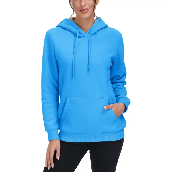 TACVASEN Women's Sherpa Lined Pullover Hoodies Cotton Fleece Sweatshirt Active Hooded With Pockets Casual Classic Tops
