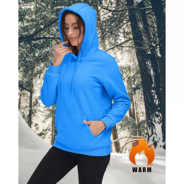 TACVASEN Women's Sherpa Lined Pullover Hoodies Cotton Fleece Sweatshirt Active Hooded With Pockets Casual Classic Tops
