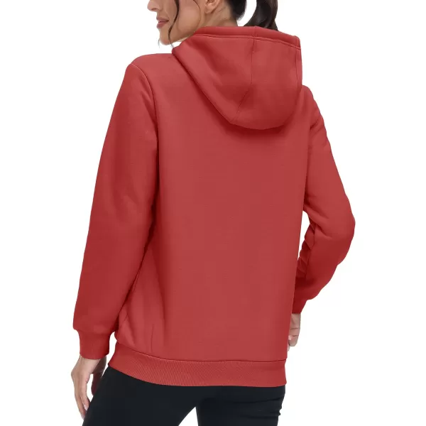 TACVASEN Women's Sherpa Lined Pullover Hoodies Cotton Fleece Sweatshirt Active Hooded With Pockets Casual Classic Tops