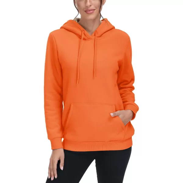 TACVASEN Women's Sherpa Lined Pullover Hoodies Cotton Fleece Sweatshirt Active Hooded With Pockets Casual Classic Tops