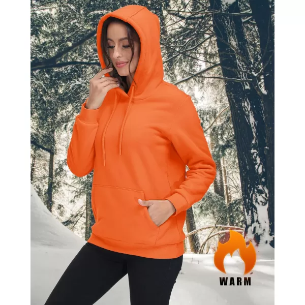TACVASEN Women's Sherpa Lined Pullover Hoodies Cotton Fleece Sweatshirt Active Hooded With Pockets Casual Classic Tops