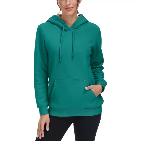 TACVASEN Women's Sherpa Lined Pullover Hoodies Cotton Fleece Sweatshirt Active Hooded With Pockets Casual Classic Tops