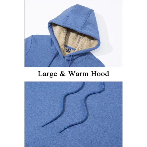 TACVASEN Women's Sherpa Lined Pullover Hoodies Cotton Fleece Sweatshirt Active Hooded With Pockets Casual Classic Tops